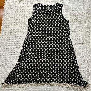 Chetta B Black and White A-Line Mini Dress